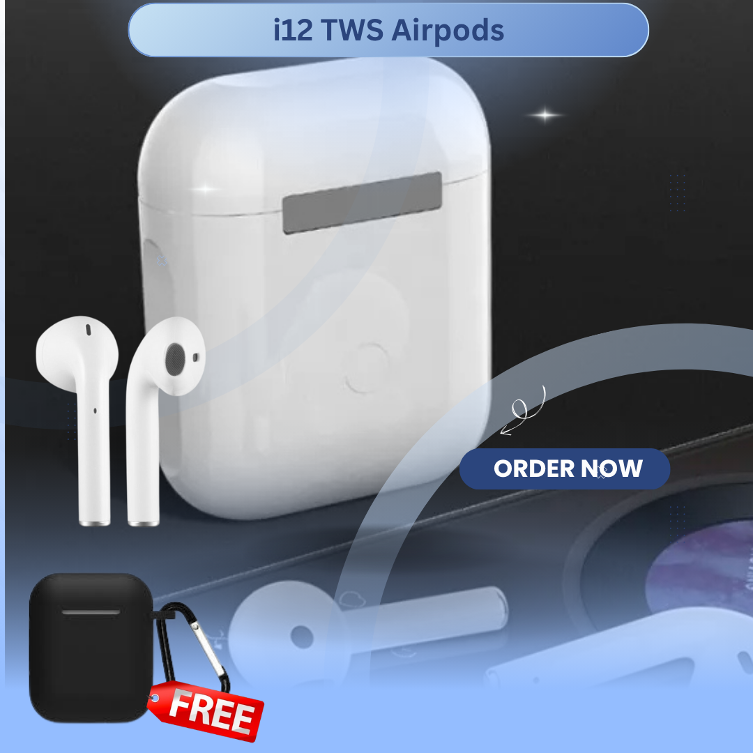 I12 TWS Wireless Bluetooth Headset with Mic in-Ear Stereo Earbuds