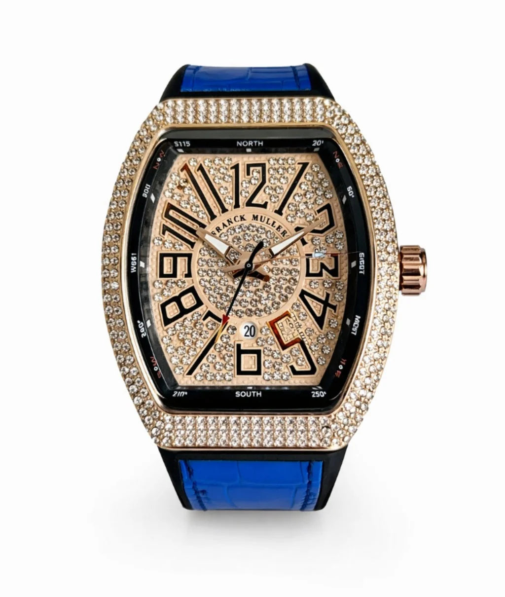 Franck Muller Vanguard Diamond Watch – Luxury Swiss Designer Timepiece