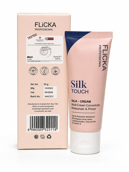 FLiCKA Silk Touch 3-in-1 Moisturizer & Primer 100ml (A+ Copy) – Hydrating Makeup Base & Pore Minimizer in Pakistan