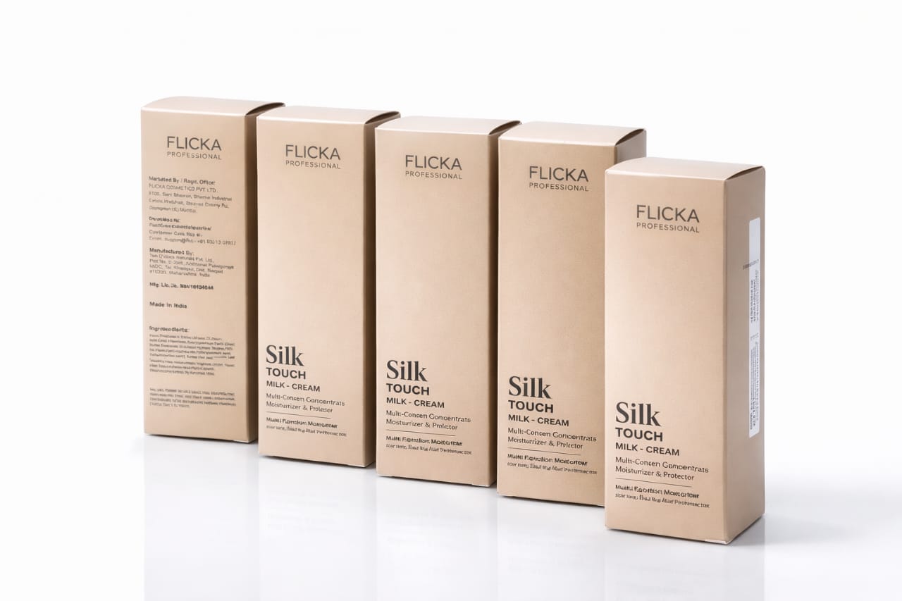 FLiCKA Silk Touch 3 in 1 Moisturizer and Primer for Face (Imported Original Product) | Hydrating, Lightweight, Long-Lasting | Pore Minimizer | Dermatologically Tested | All Skin Types | Makeup Base | 60g | Cruelty-Free