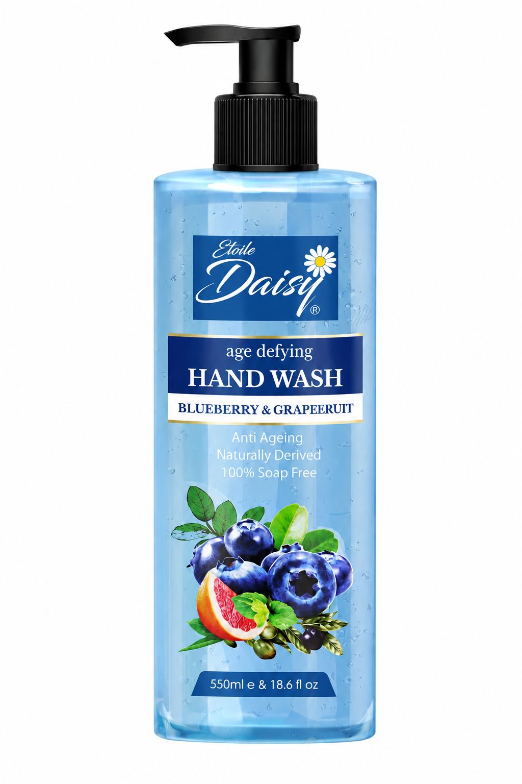 Blueberry and Grapefruit Age Defying Hand Wash 550ml Bottle